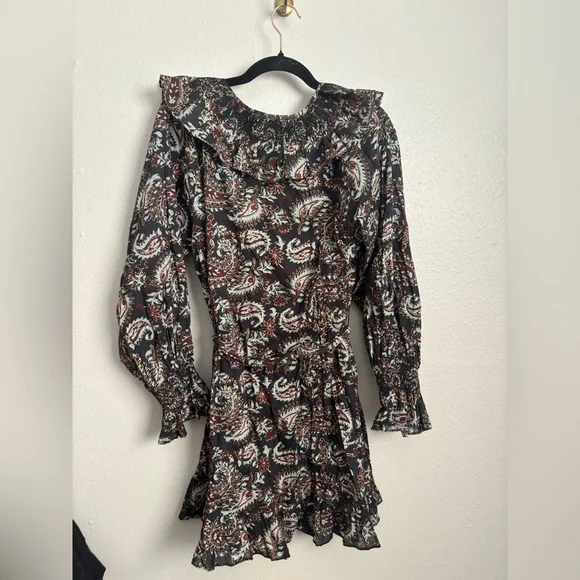 Cleobella Carolyn Mini dress Avolon block print size S 100% organic cotton NWOT - Picture 6 of 6